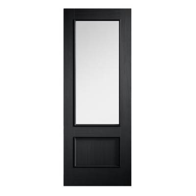 Black Murcia Glazed Internal Door Wooden Timber - Door Size,...